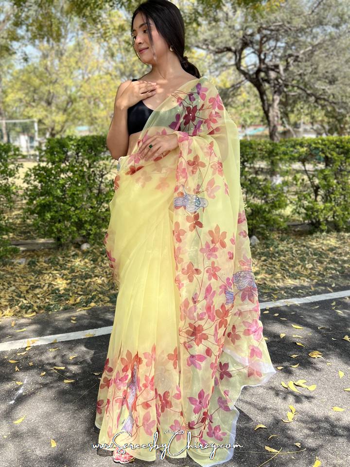 Yellow Saree - Buy Trendy Yellow Saree Online in India | Myntra